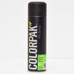 Picture of ColorPak Acrylic Satin Black Aerosol
