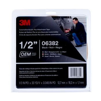 Picture of 3M 6382 Double Sided Tape Red 12mm x 18m Roll