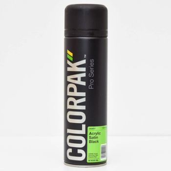 Picture of ColorPak Acrylic Satin Black Aerosol