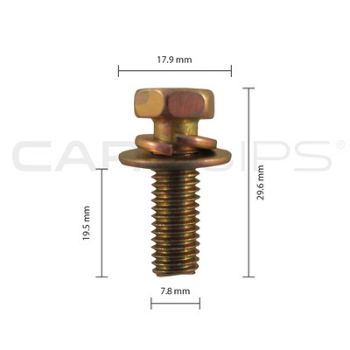Picture of Car Clip M8 x 20mm SEM Bolt CC32106